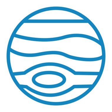 Gezegen. Web simgesi basit illüstrasyon