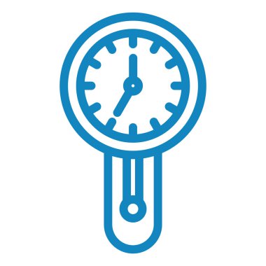 Saat simgesi, vektör illüstrasyonu