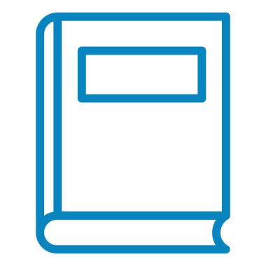 Kitap. Web simgesi basit illüstrasyon