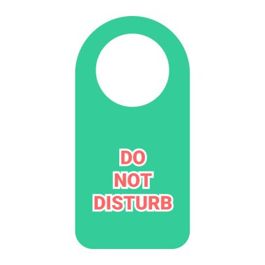 İşareti rahatsız etmeyin. Vektör çizim