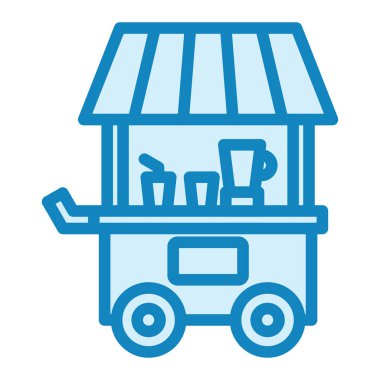 İçecekler Stall vektör illüstrasyon tasarımı