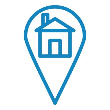 konum pin simgesi vektör illüstrasyonu