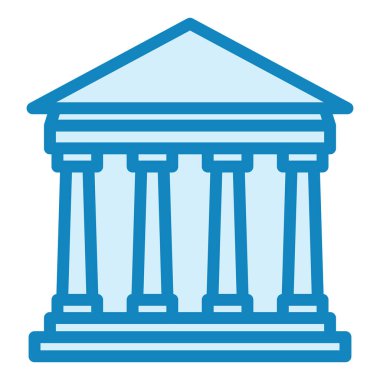 Partenon modern simge vektör çizimi  