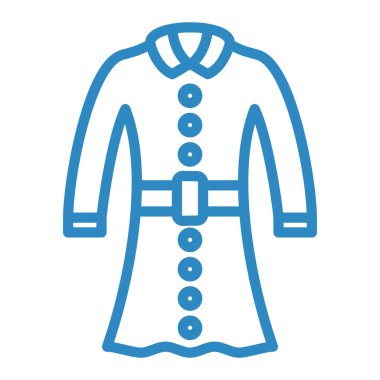 Ceket. Web simgesi basit illüstrasyon