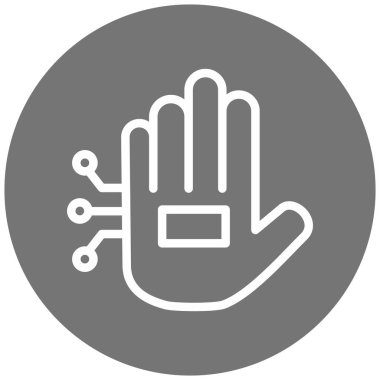 Elini ver. Web simgesi basit illüstrasyon