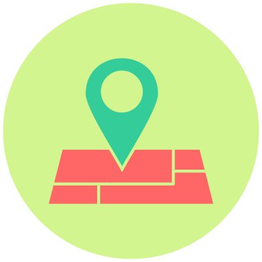 Pin, harita, işaret, konum, GPS. Basit resimleme