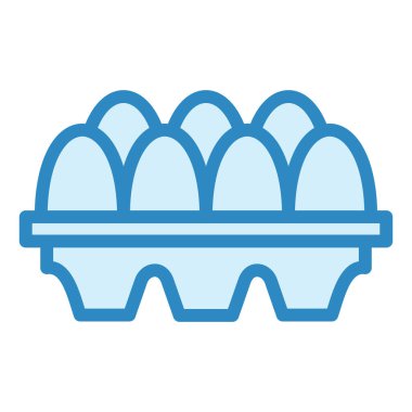 Yumurtalar. Web simgesi basit illüstrasyon