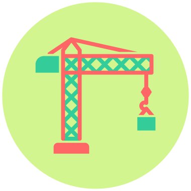 Vinç. Web simgesi basit illüstrasyon