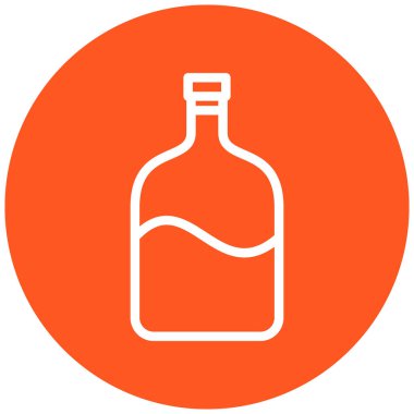 bira şişesi simgesi, vektör illüstrasyonu