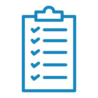 Kontrol listesi. Web simgesi basit tasarım