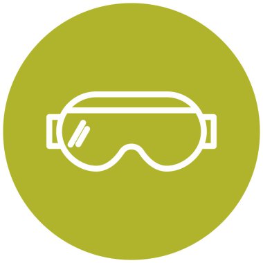 Gözlükler. Web simgesi basit illüstrasyon