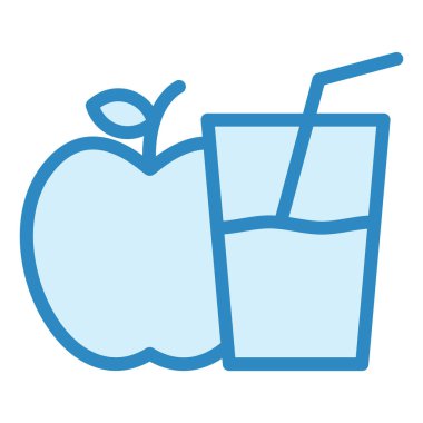 Meyve suyu. Web simgesi basit illüstrasyon