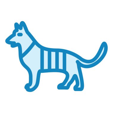 Ordu köpeği. Web simgesi basit illüstrasyon 