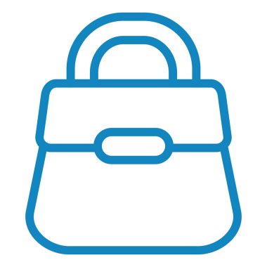 Çanta. Web simgesi basit illüstrasyon