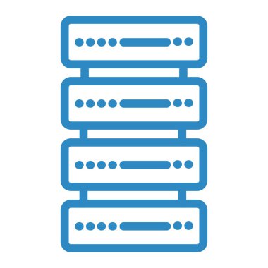 veritabanı. Web simgesi basit illüstrasyon
