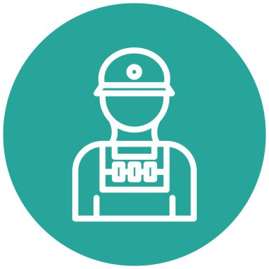 Bir polis memurunun vektör çizimi