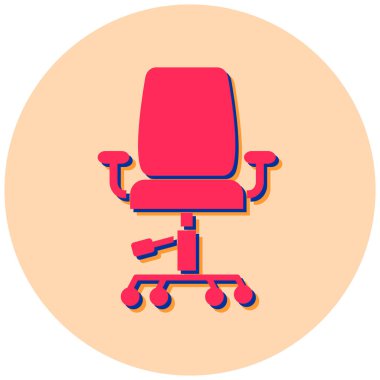 Ofis koltuğu. vektör illüstrasyonu