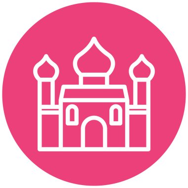 Cami. Web simgesi basit illüstrasyon