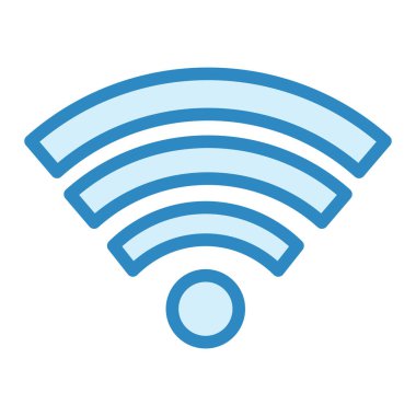 Wifi Sinyal Modern ikon vektör çizimi 
