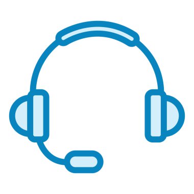 Kulaklık. Web simgesi basit tasarım 