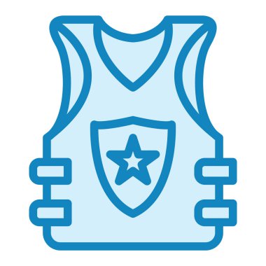 Kurşun geçirmez. Web simgesi basit illüstrasyon