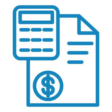 Para fatura ikonu vektörü. İnce çizgi işareti. izole edilmiş sınır sembolü çizimi