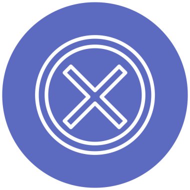 İptal et. Web simgesi basit illüstrasyon