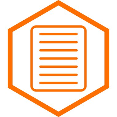 Belge. Web simgesi basit tasarım