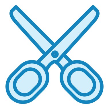 Makas. Web simgesi basit illüstrasyon 