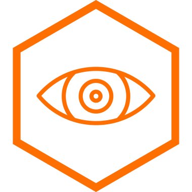 Göz simgesinin vektör illüstrasyonu