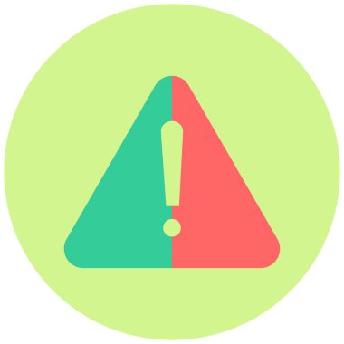 uyarı işareti düz simge tasarımı