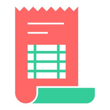 Belge. Web simgesi basit illüstrasyon