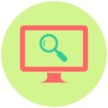 Ara. Web simgesi basit tasarım 