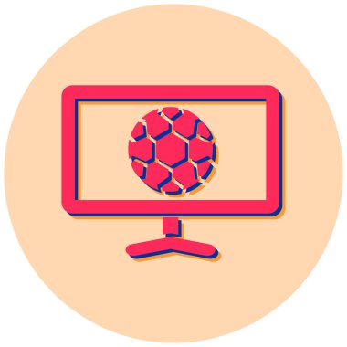 Bilgisayar. Web simgesi basit illüstrasyon