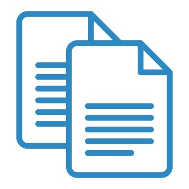 Belge. Web simgesi basit illüstrasyon