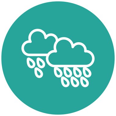 Hava durumu. Web simgesi basit tasarım