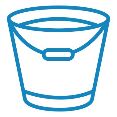 Su kovası. Basit illüstrasyon