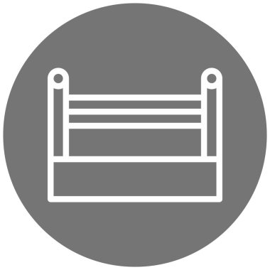 yatak ikonu vektör illüstrasyonu