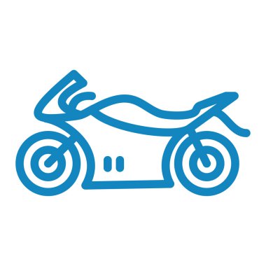 motosiklet simgesi vektör illüstrasyonu