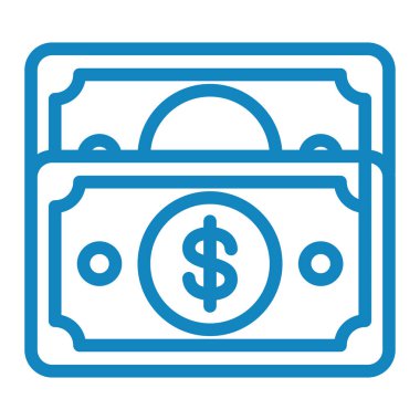 Para için. Web simgesi basit illüstrasyon