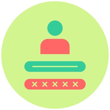 kullanıcı. Web simgesi basit illüstrasyon