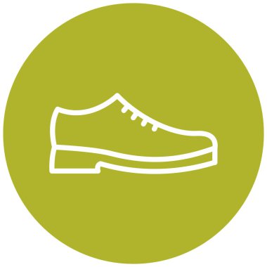 Ayakkabı. Web simgesi basit illüstrasyon
