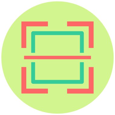 Kod Tarama simgesinin vektör çizimi