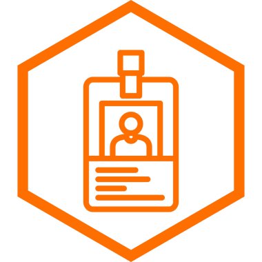 Kimlik kartı. Basit resimleme