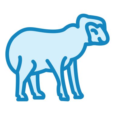 koyun modern ikon vektör illüstrasyonu 