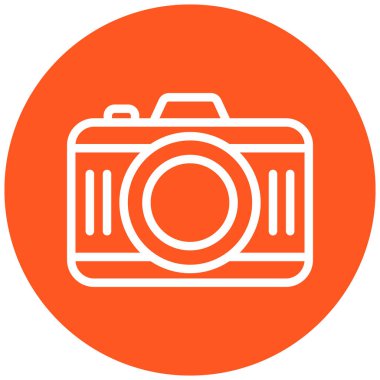 Kamera. Web simgesi basit illüstrasyon