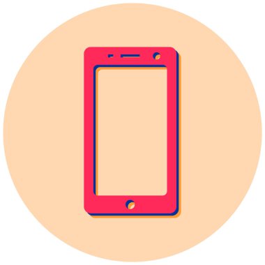 Cep telefonu. Web simgesi basit tasarım