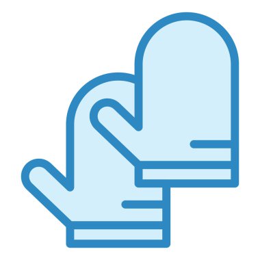 Eldiven. Web simgesi basit illüstrasyon