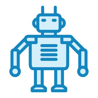robot ikon vektör illüstrasyonu