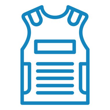 Yelek. Web simgesi basit illüstrasyon